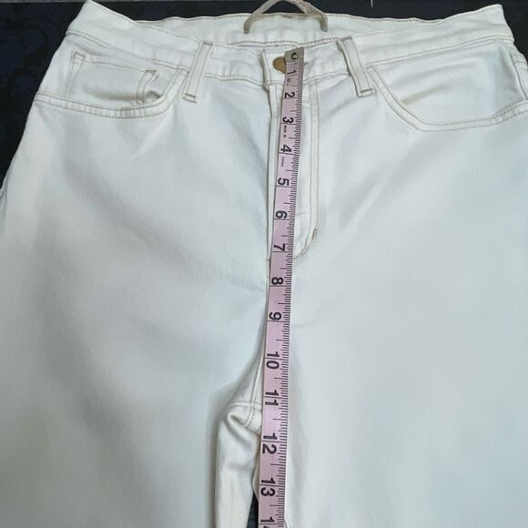 Joe’s The Blake High Rise Wide Leg Crop Milk White Size 29 - Picture 8 of 14